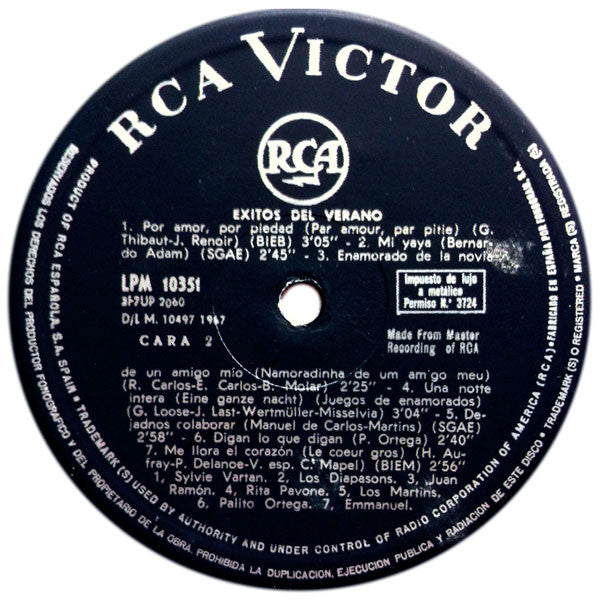 Various : Exitos Del Verano (LP, Comp)