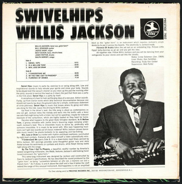Willis Jackson : Swivel Hips (LP, Album)