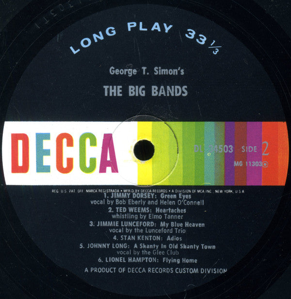 Various : The Big Bands (3xLP, Comp, Mono, Pit + Box, Comp)