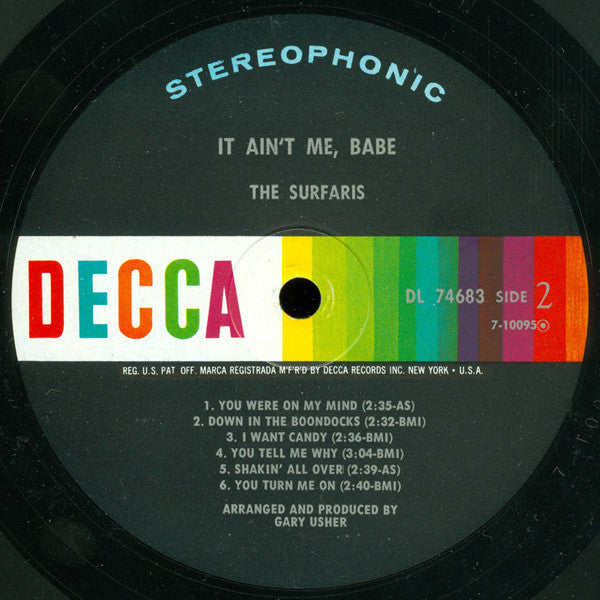 The Surfaris : It Ain't Me, Babe (LP, Album)