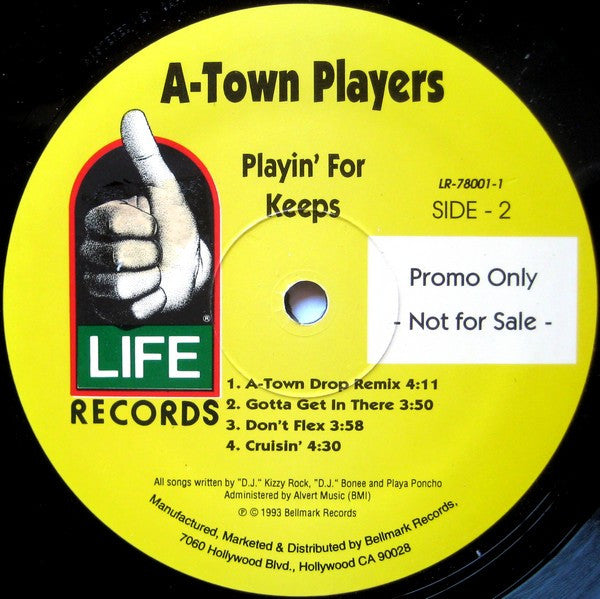 A-Town Players : Playin' For Keeps (LP, Album, Promo)