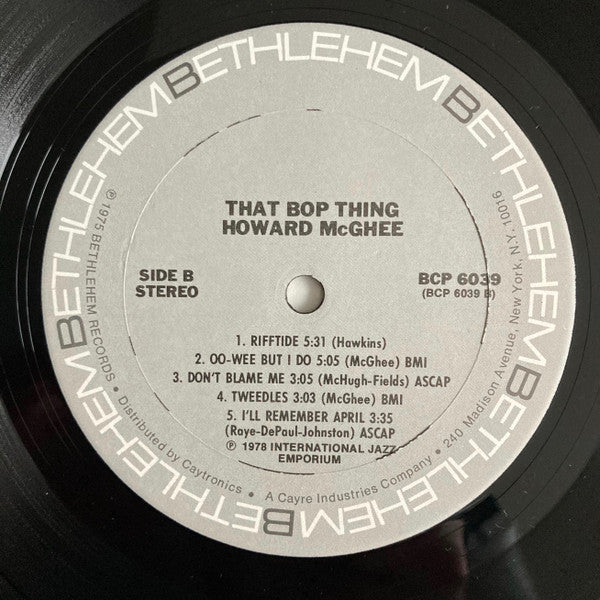 Howard McGhee : That Bop Thing (LP, RE)