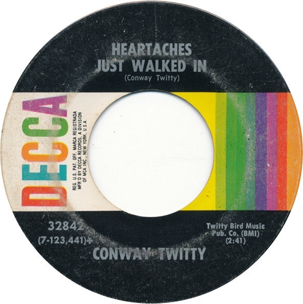 Conway Twitty : I Wonder What She'll Think About Me Leaving (7", Single, Glo)