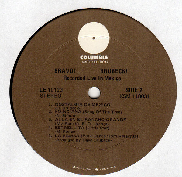 The Dave Brubeck Quartet : Bravo! Brubeck! (LP, Album, RE)