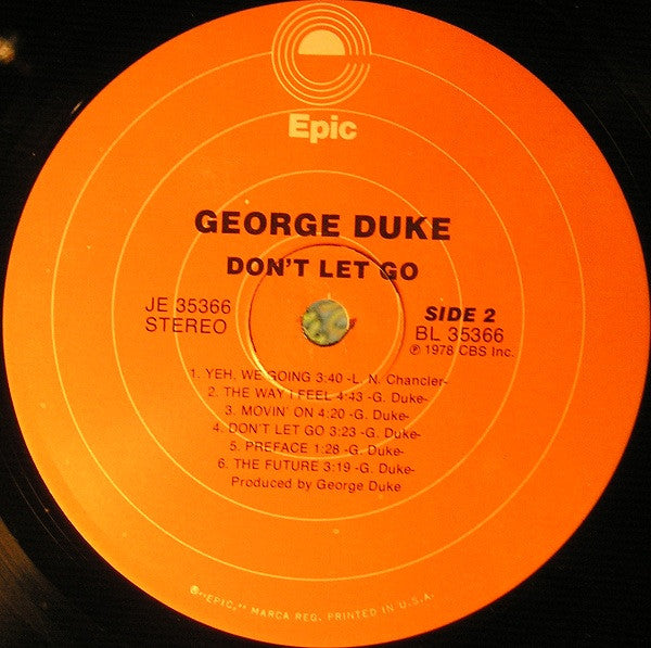 George Duke : Don't Let Go (LP, Album, Glo)