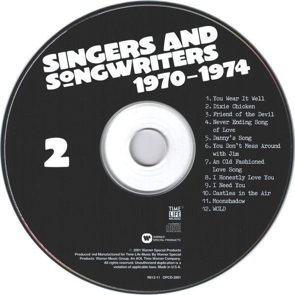 Various : Singers And Songwriters 1970-1974 (2xCD, Comp)