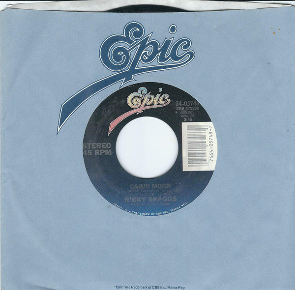 Ricky Skaggs : Cajun Moon (7", Styrene, Car)