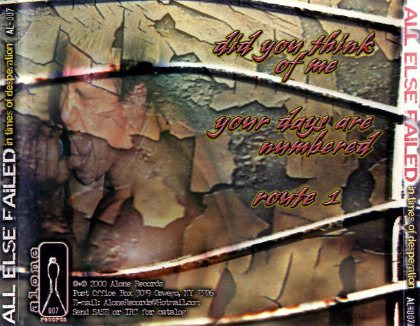 All Else Failed : In Times Of Desperation (CD, EP)