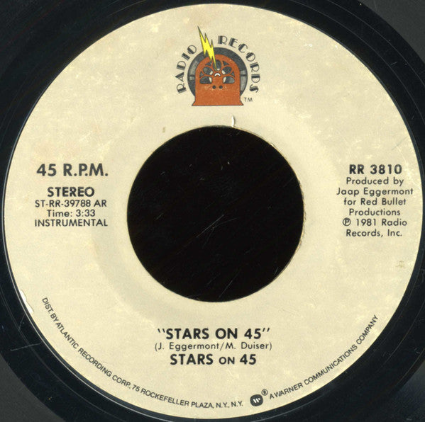 Stars On 45 : Stars On 45 (7", Single, Styrene, AR)
