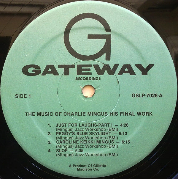 Charlie Mingus* With Lionel Hampton, Woody Shaw, Gerry Mulligan : His Final Work (LP, Album)