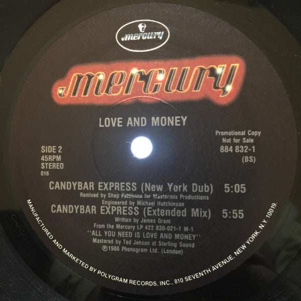 Love And Money : Candybar Express (12", Promo)