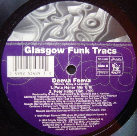 Glasgow Funk Tracs* : Deeva Feeva (12")