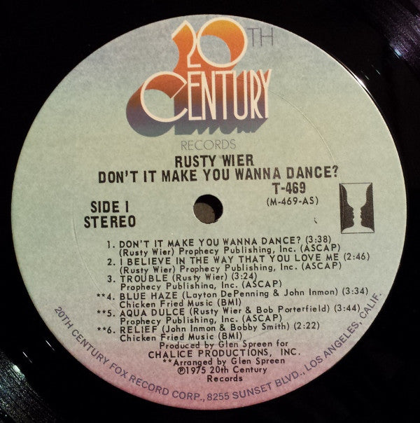 Rusty Wier : Don't It Make You Wanna Dance? (LP, Album)