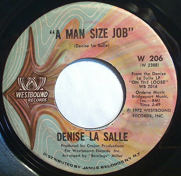 Denise LaSalle : A Man Size Job / I'm Over You (7")
