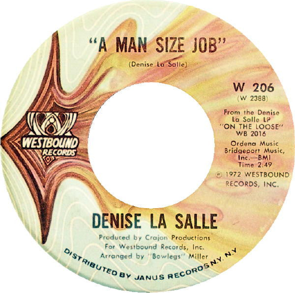 Denise LaSalle : A Man Size Job / I'm Over You (7")