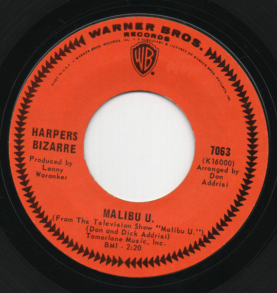 Harpers Bizarre : Anything Goes (7", Single, Ter)