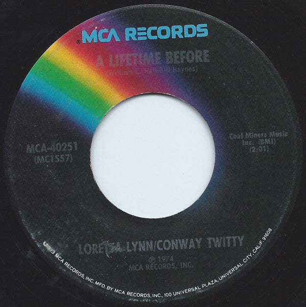 Loretta Lynn / Conway Twitty* : As Soon As I Hang Up The Phone (7", Single, Pin)