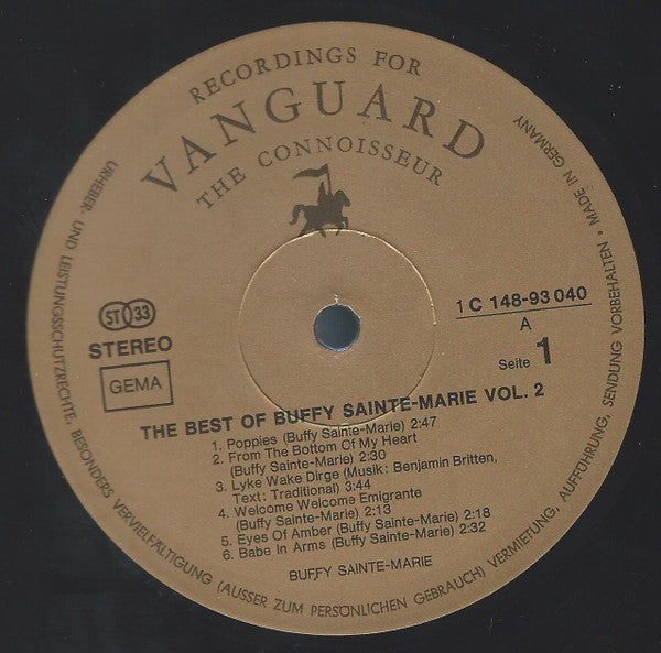 Buffy Sainte-Marie : The Best Of Buffy Sainte-Marie Volume 2 (2xLP, Comp)