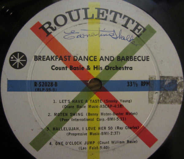 Count Basie And His Orchestra* Featuring Joe Williams : Breakfast Dance And Barbecue (LP, Album, Mono)