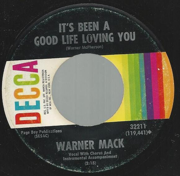 Warner Mack : I'd Give The World (To Be Back Loving You) (7", Single)