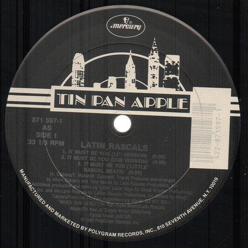 Latin Rascals* : It Must Be You (12", Single)