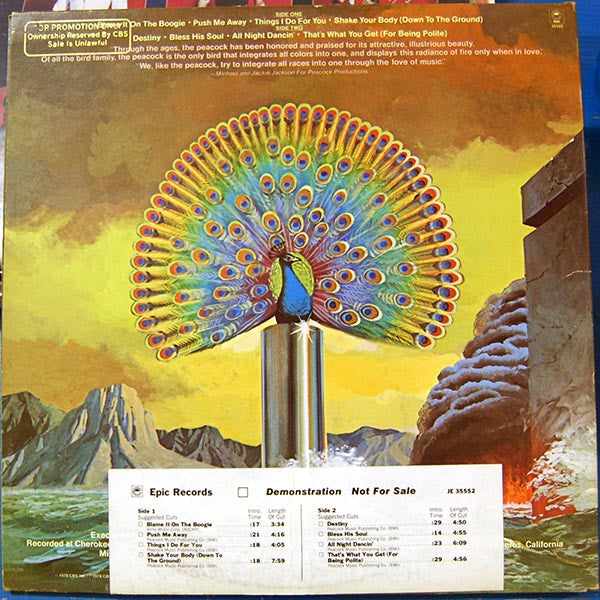 The Jacksons : Destiny (LP, Album, Promo)