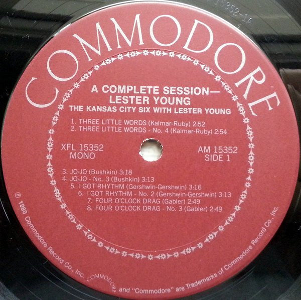 The Kansas City Six* With Lester Young : A Complete Session (LP, Comp, Mono)