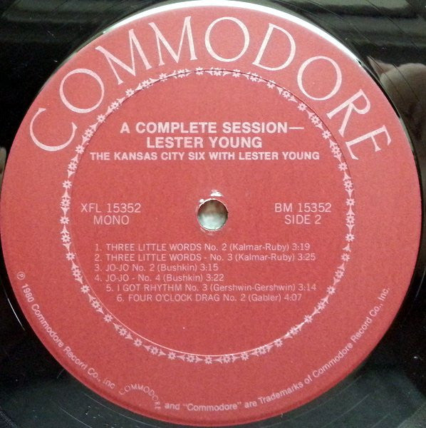 The Kansas City Six* With Lester Young : A Complete Session (LP, Comp, Mono)