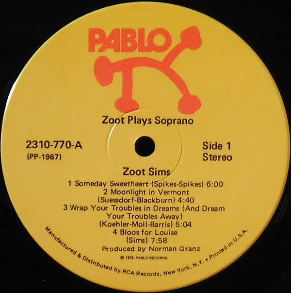 Zoot Sims : Soprano Sax (LP, Album)