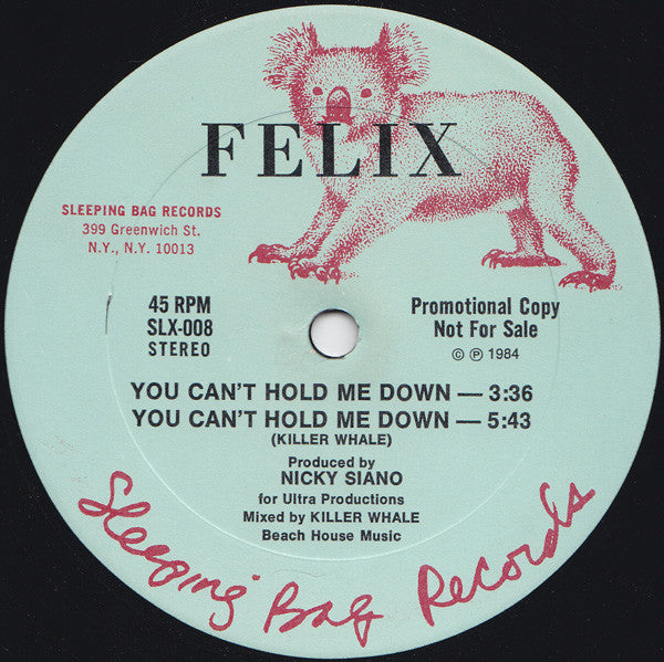 Felix (2) : Tiger Stripes (12", Promo)