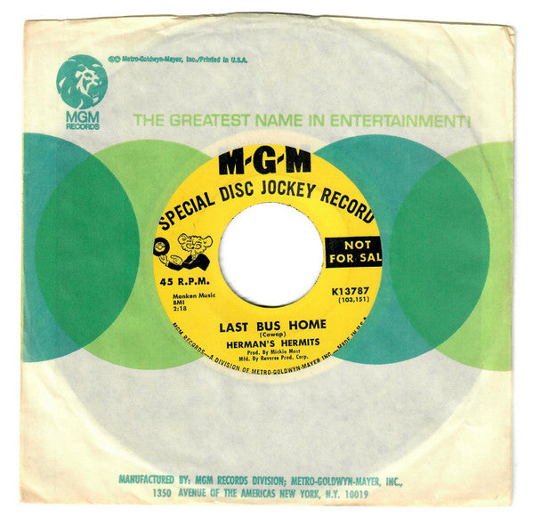 Herman's Hermits : Museum (7", Promo)