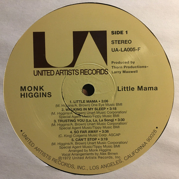 Monk Higgins : Little Mama (LP, Album, RE)
