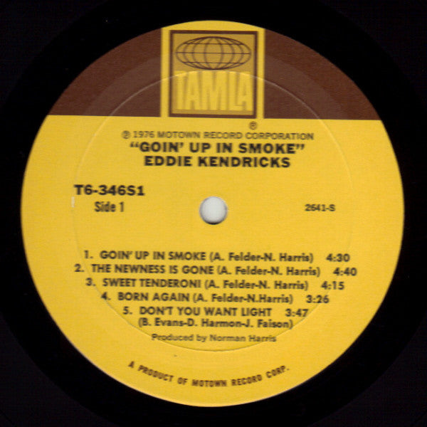 Eddie Kendricks : Goin' Up In Smoke (LP, Album, Mon)