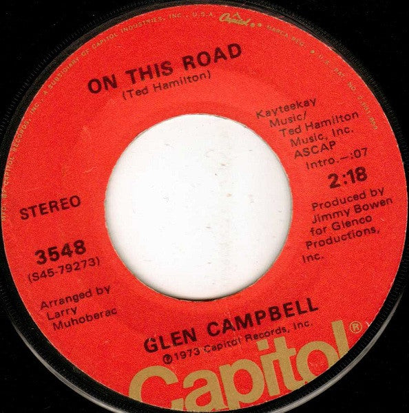 Glen Campbell : I Knew Jesus (Before He Was A Star) (7", Single, Los)