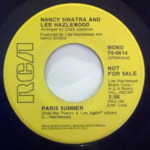 Nancy Sinatra And Lee Hazlewood* : Down From Dover (7", Single, Mono, Promo)