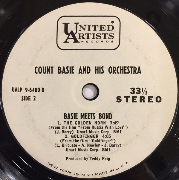 Count Basie And His Orchestra* : Basie Meets Bond (7", EP, Jukebox)
