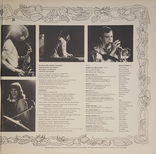 Blood, Sweat & Tears* : New Blood (LP, Album, Pit)