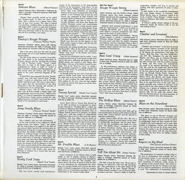 Various : Cuttin' The Boogie: Piano Blues And Boogie Woogie, 1926-1941 (LP, Comp, Mono)
