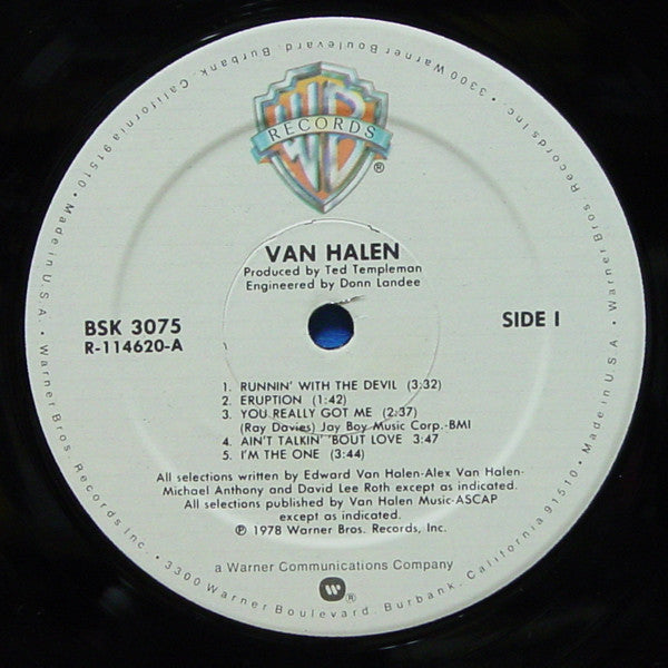 Van Halen : Van Halen (LP, Album, Club, RE, RCA)