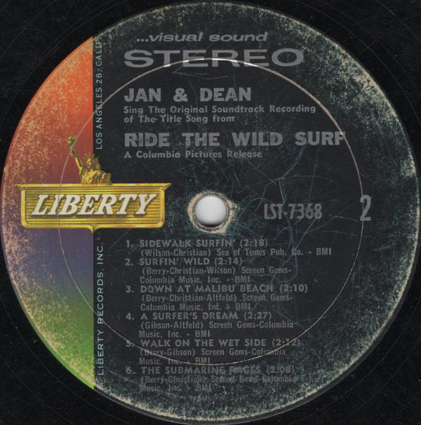 Jan & Dean : Ride The Wild Surf (LP, Album)