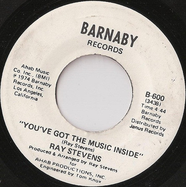Ray Stevens : The Streak / You've Got The Music Inside (7", Single)