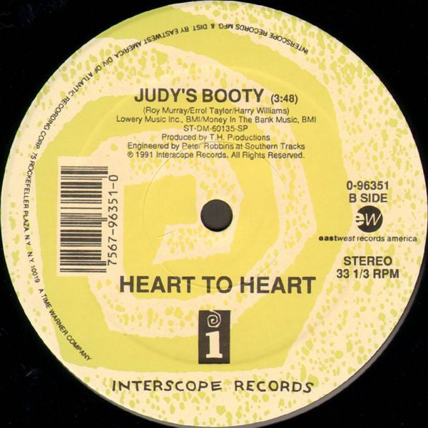 Heart To Heart (2) : Judy's Booty (12")