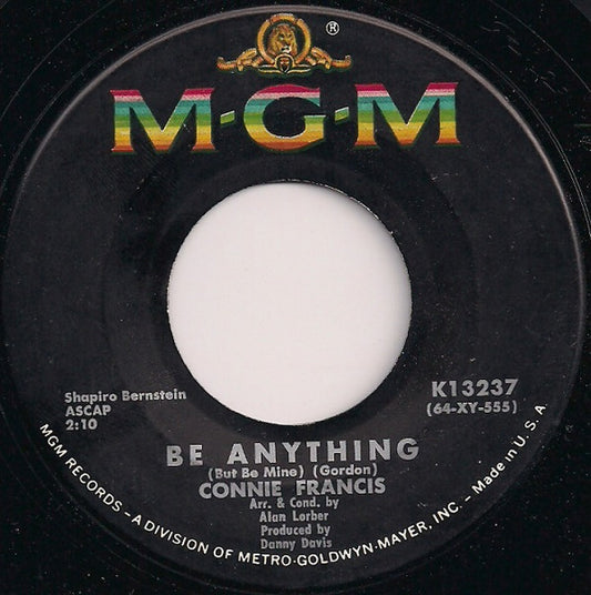 Connie Francis : Be Anything (But Be Mine) (7", Single)