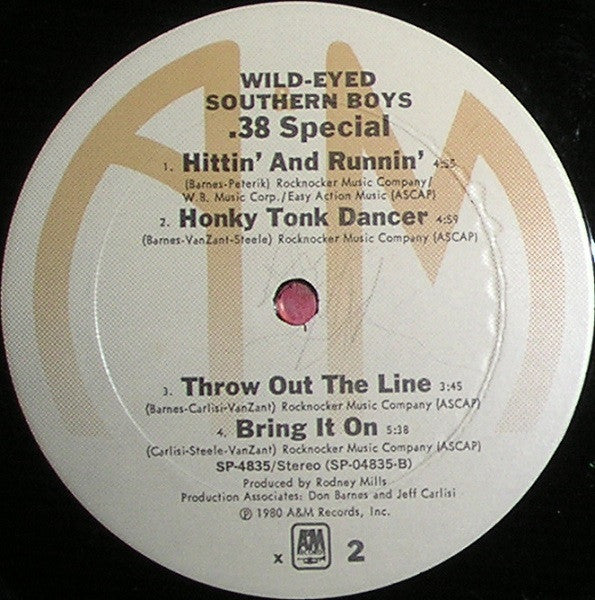 38 Special (2) : Wild-Eyed Southern Boys (LP, Album, x -)