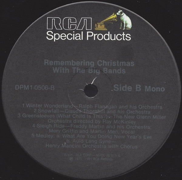 Various : Remembering Christmas With The Big Bands (LP, Comp, Mono)