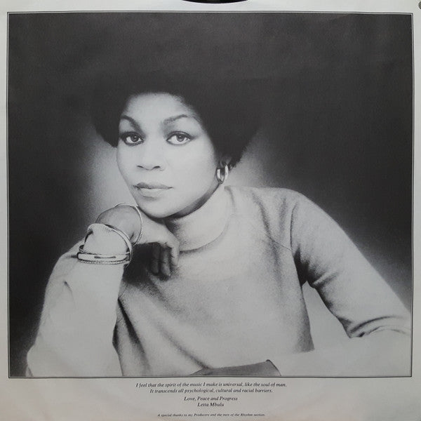 Letta Mbulu : Letta (LP, Album, Promo, Mon)