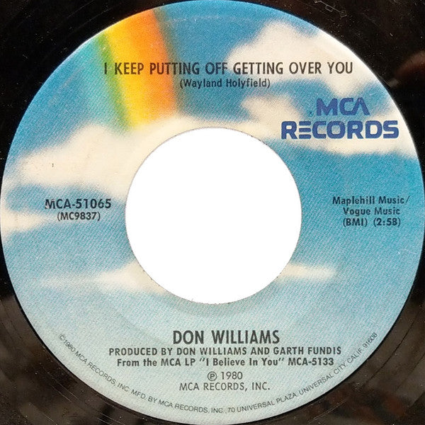 Don Williams (2) : Falling Again (7", Single, Pin)