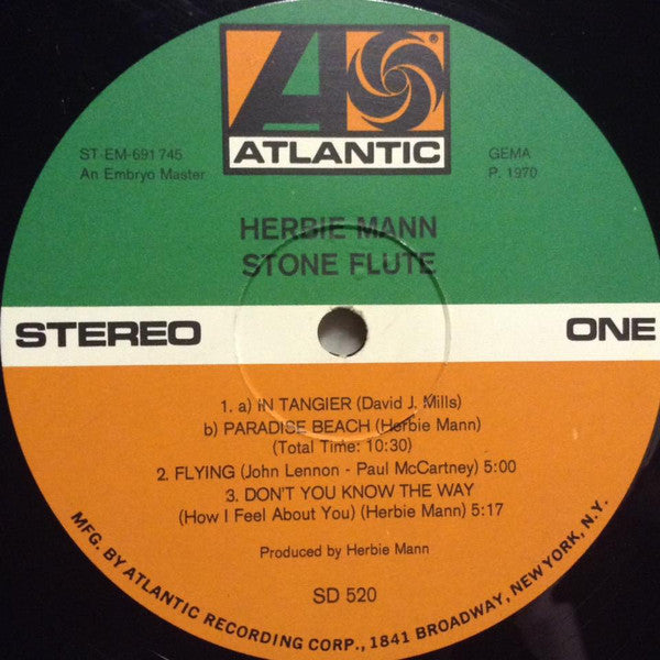 Herbie Mann : Stone Flute (LP, Album)
