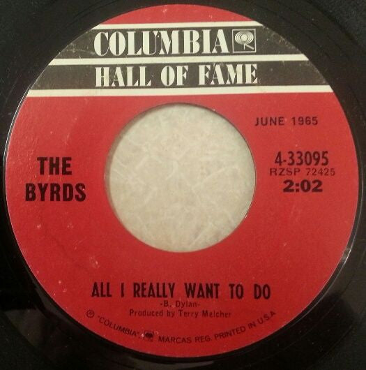 The Byrds : All I Really Want To Do / Mr. Tambourine Man (7", Single, RE)