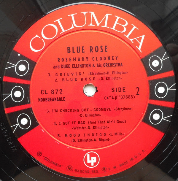 Rosemary Clooney And Duke Ellington And His Orchestra : Blue Rose (LP, Album)